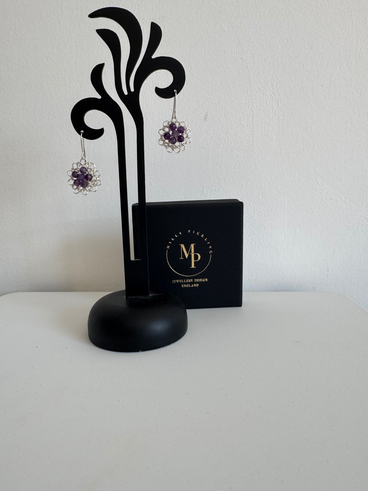 BLOSSOM EARRING AMETHYST