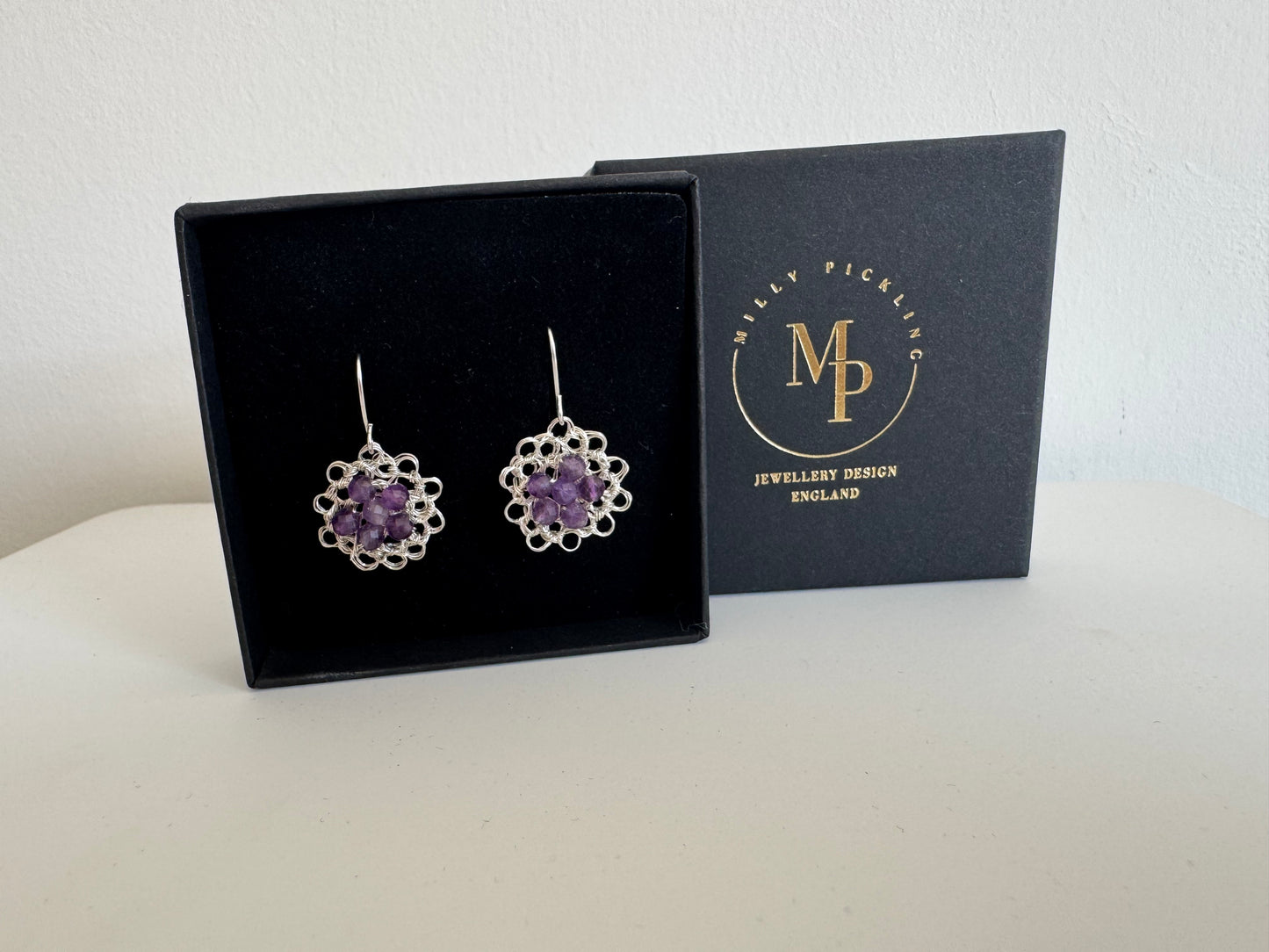 BLOSSOM EARRING AMETHYST