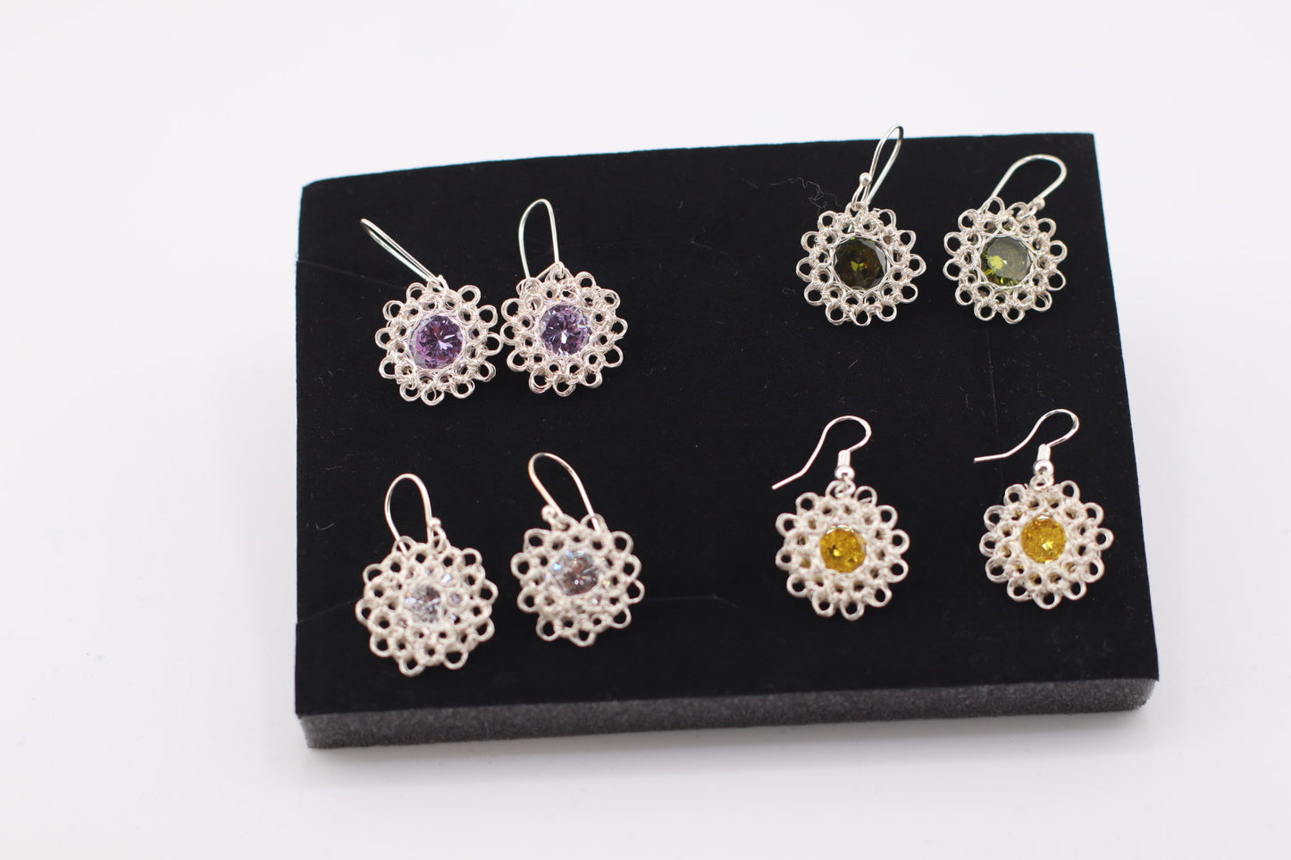 Floral Zircon Earring
