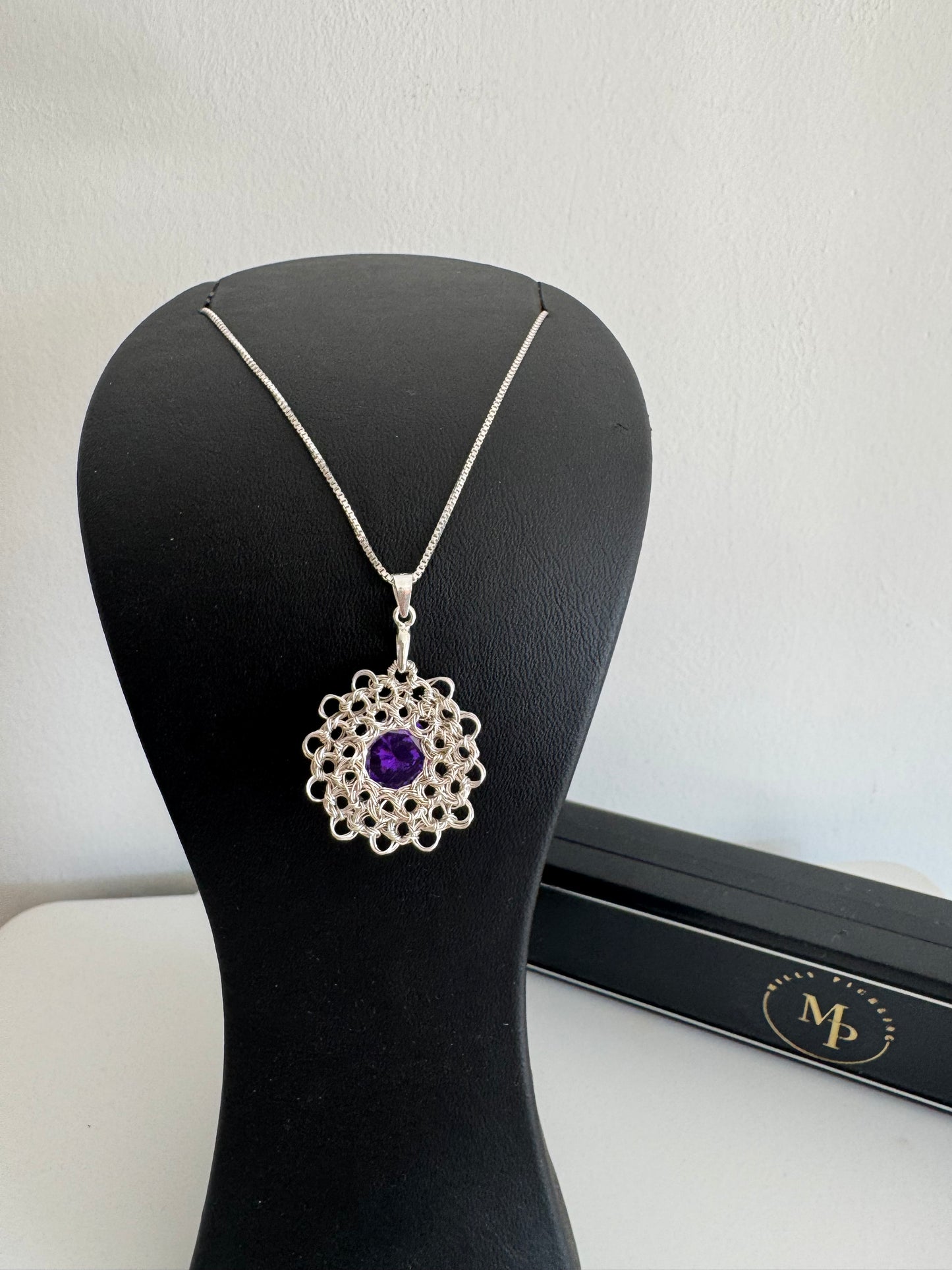 Floral Zirconia Necklace
