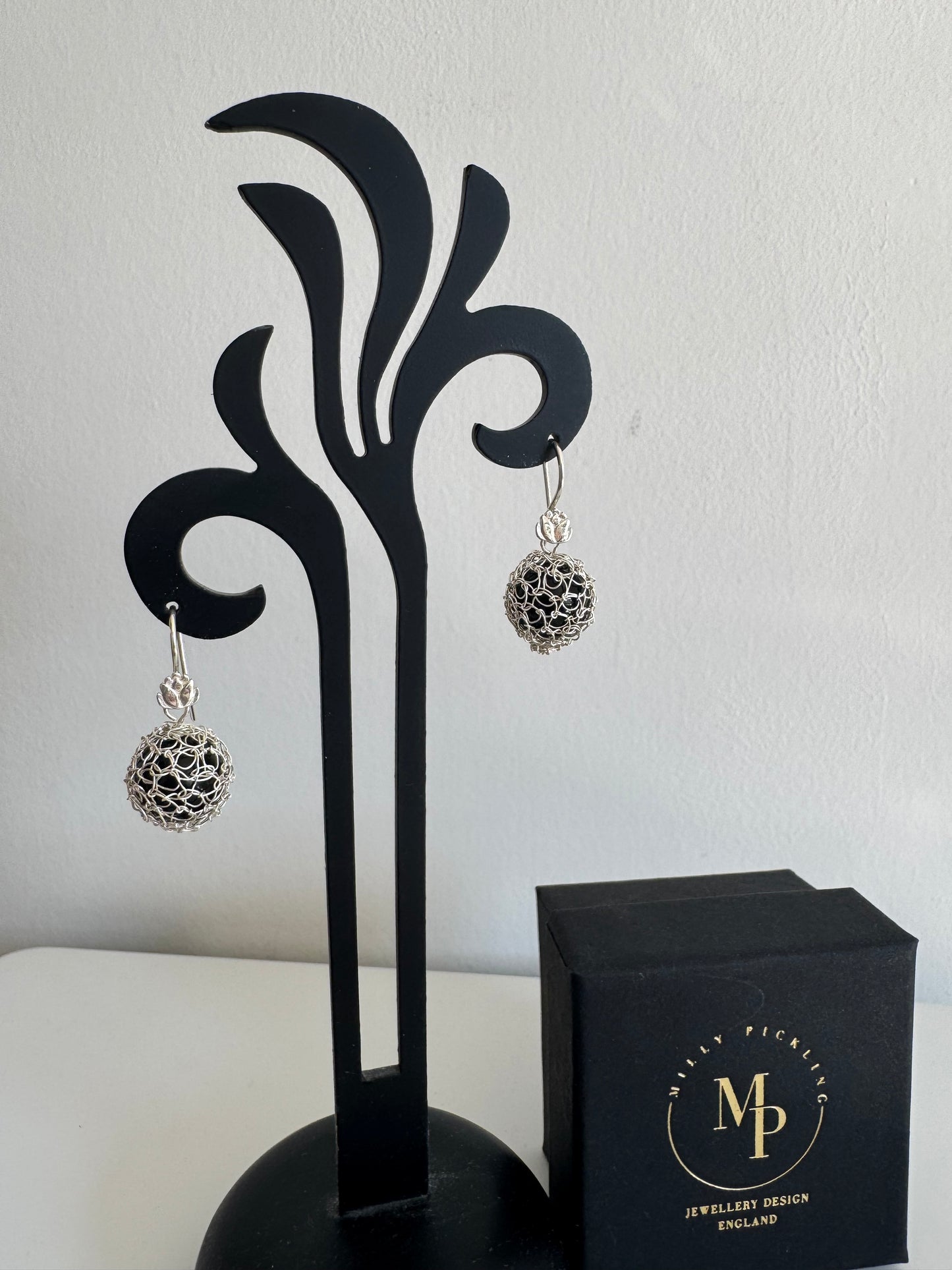 WOVEN BEAD EARRINGS