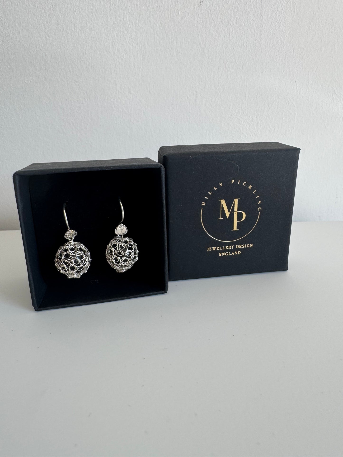 WOVEN BEAD EARRINGS