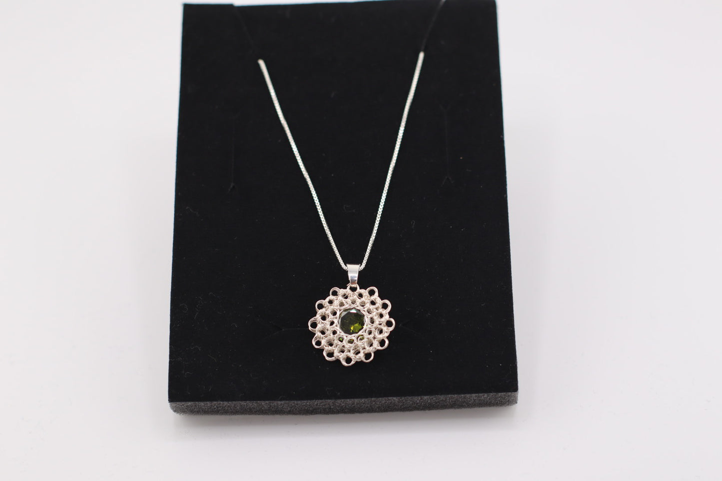 Floral Zirconia Necklace