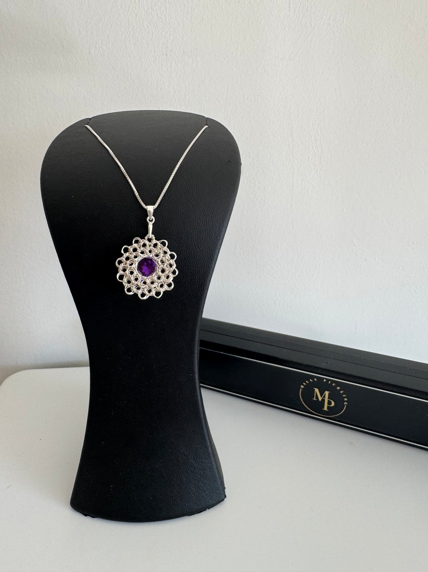 Floral Zirconia Necklace