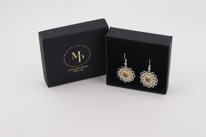 Floral Zircon Earring