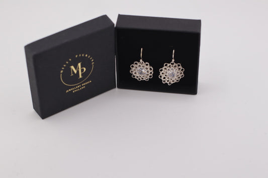 Floral Zircon Earring